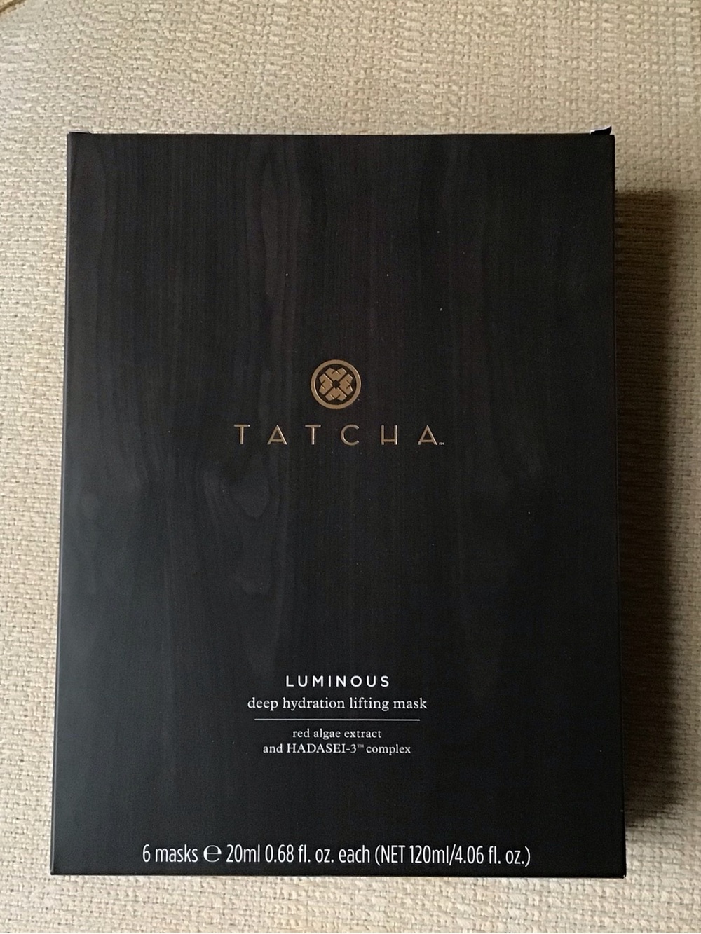 Tatcha Luminous Deep Hydration Lifting Mask – Black with Gold Accents